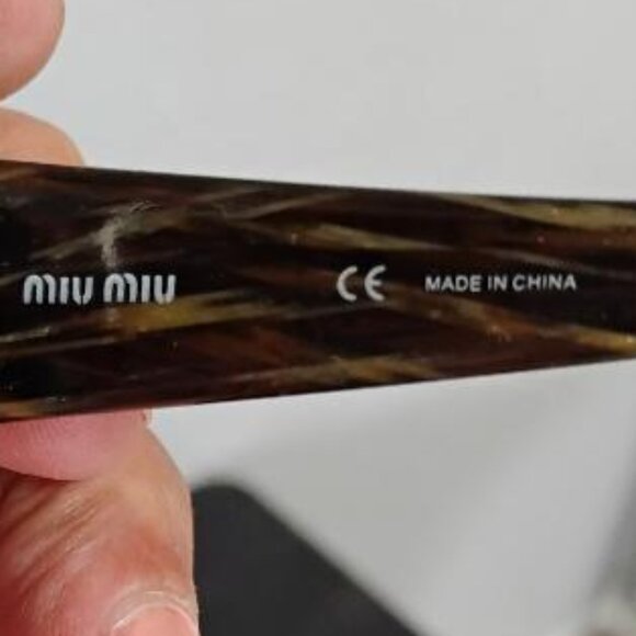 Miu Miu  Big Logo Rhinestone Square Oversized Sunglasses - Picture 3 of 7